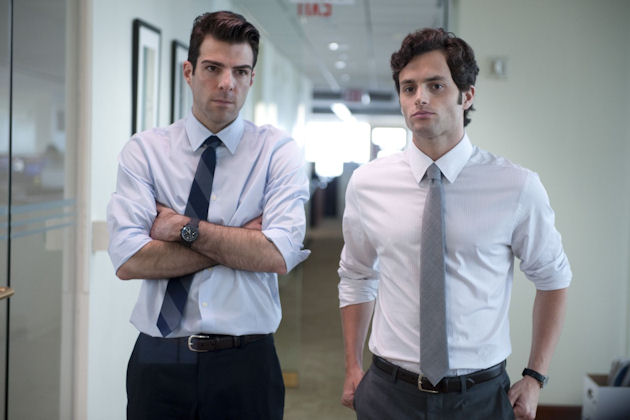 Zachary Quinto ja Penn Badgley