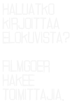 Filmgoer hakee kirjoittajia